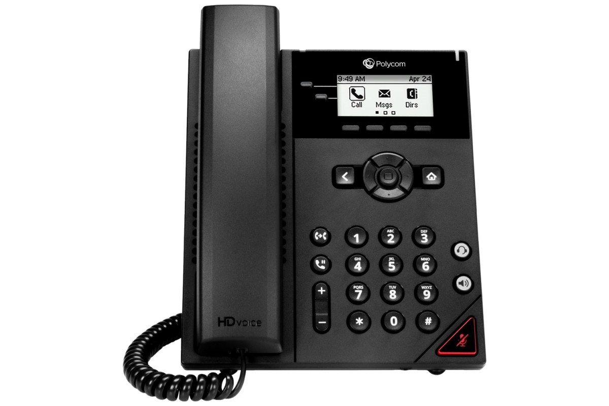 Polycom VVX 150 - Двухстрочный, настольный IP-телефон